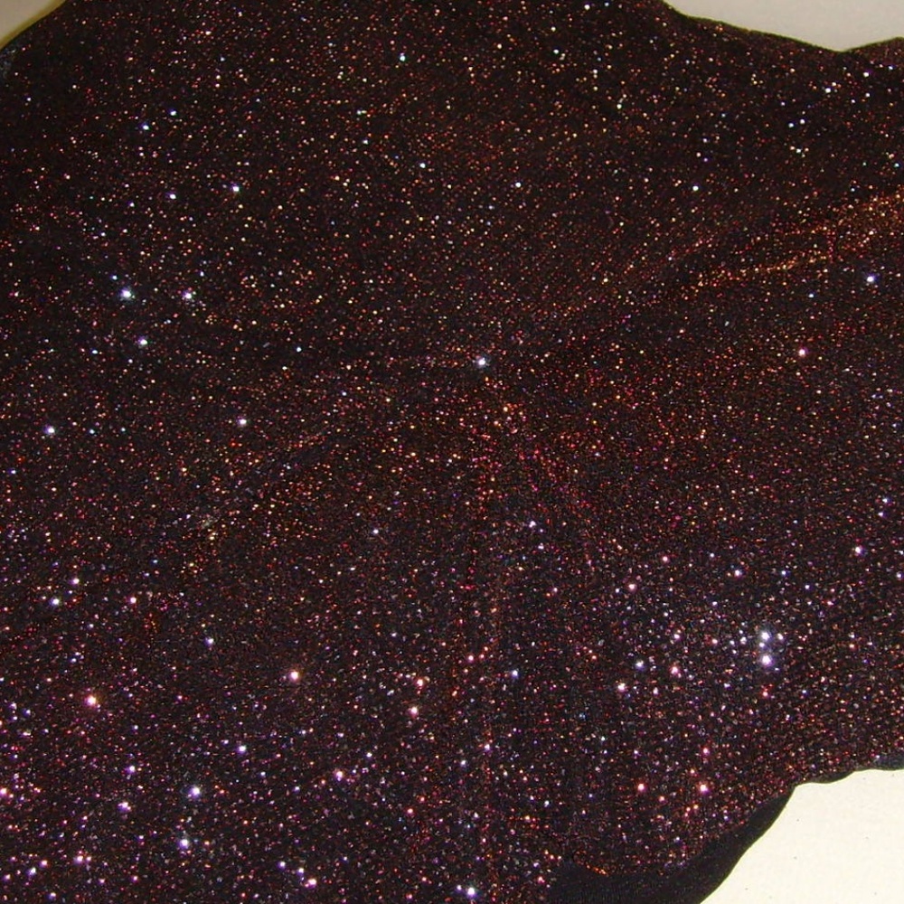 Black and Glittery Cooper Color Evening Gown Fabric 7.5 Yards